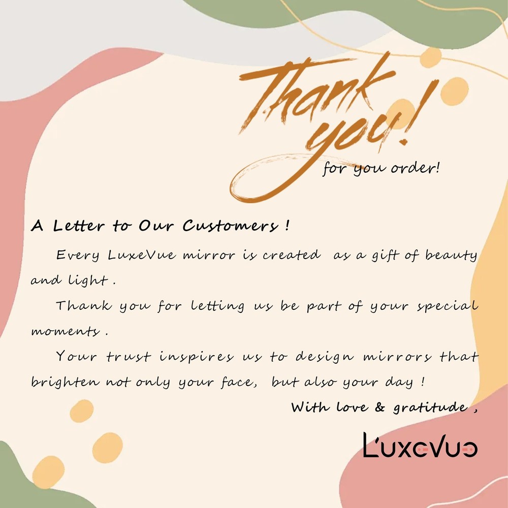 LuxeVue Vanity Mirror with Lights, Makeup Mirror with 3 Lighting Modes, Light...