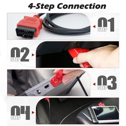 OBD2 Diagnostic Test Cable, 16 Pin Main Test Cable for Autel, DB15 Pin Cable