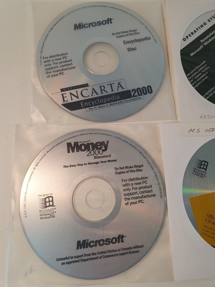 Vintage Microsoft Software Office Developer's Kit, Money 2000, Bookshelf,...