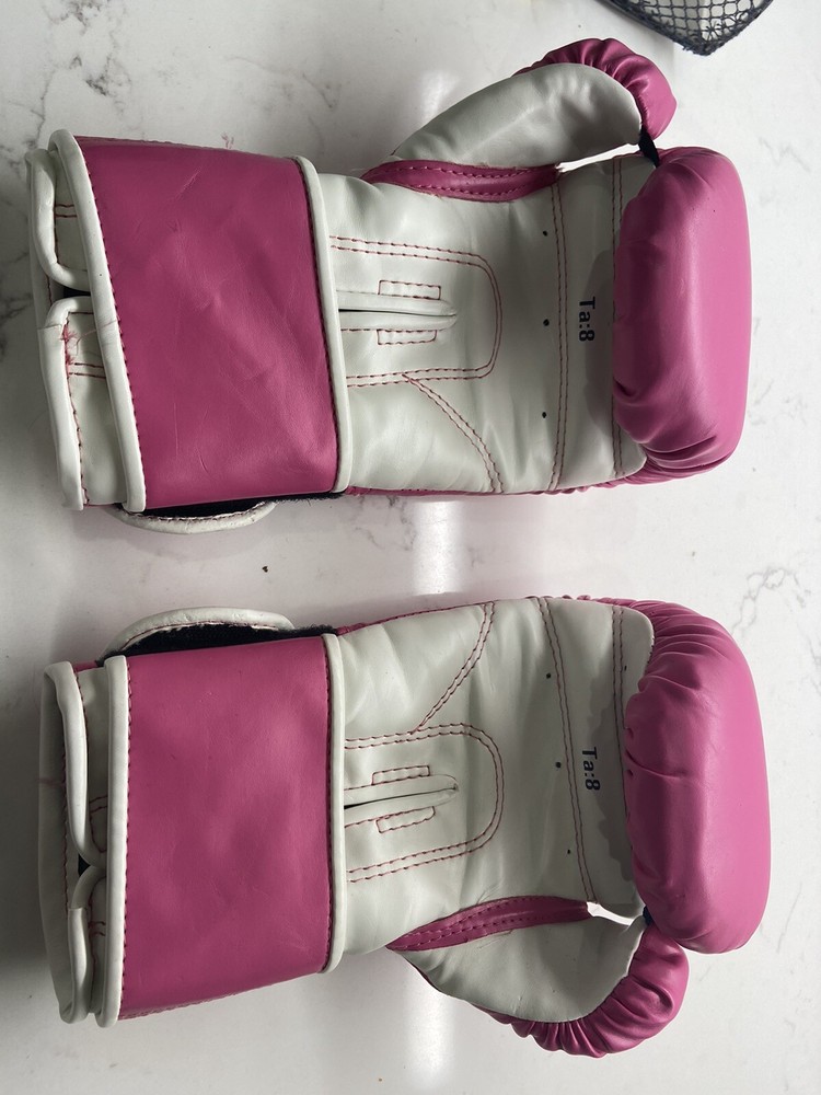 Everlast Women's Advanced Pink Training Gloves TA:8 EUC