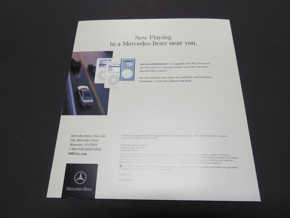 Mercedes-Benz iPod Intergration Kit Flyer/Brochure