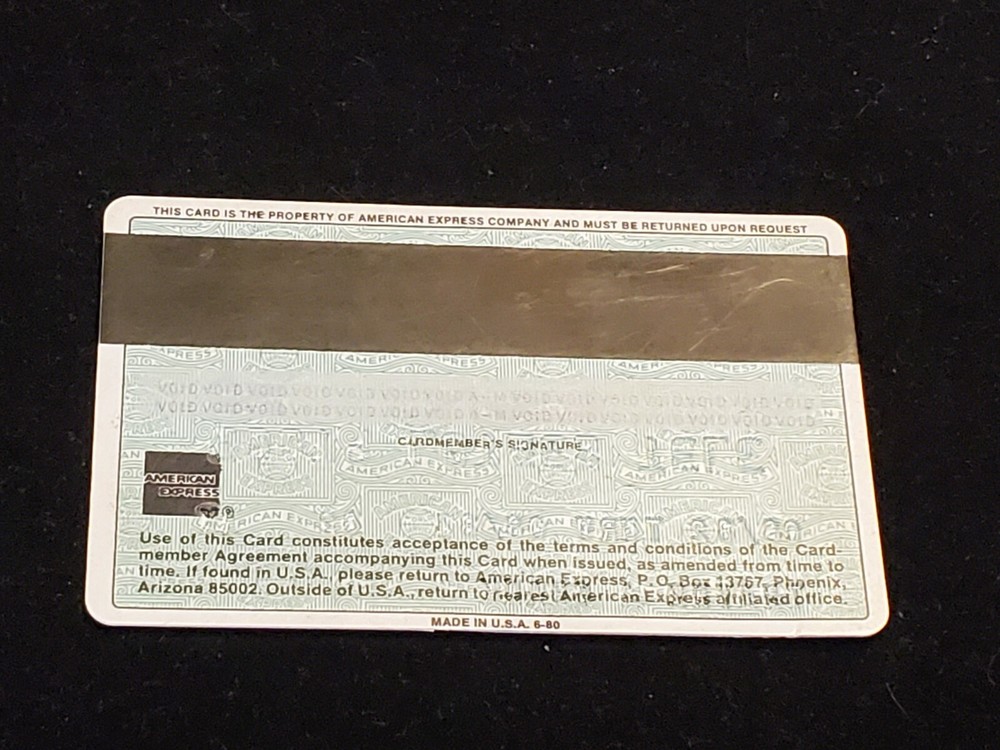American Express Credit Card ~ exp 1984 ~ cb99