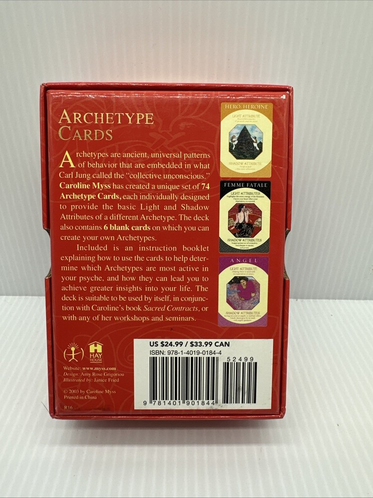 Caroline Myss Archetype (Universal Behavior Patterns) 80 Card Deck w/ Guidebook
