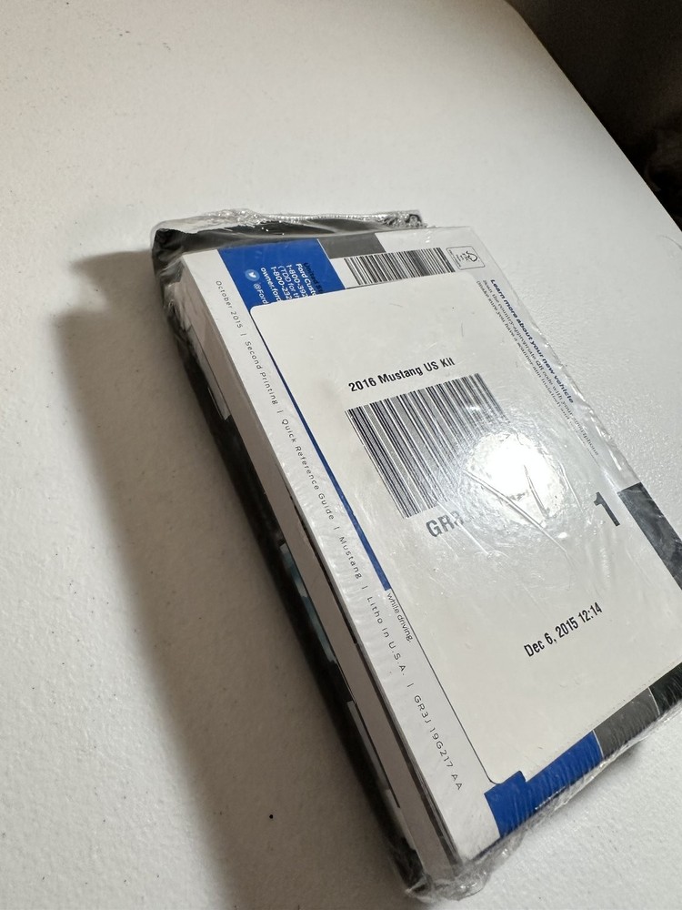 2016 Ford Mustang Owner's Manual Set OEM