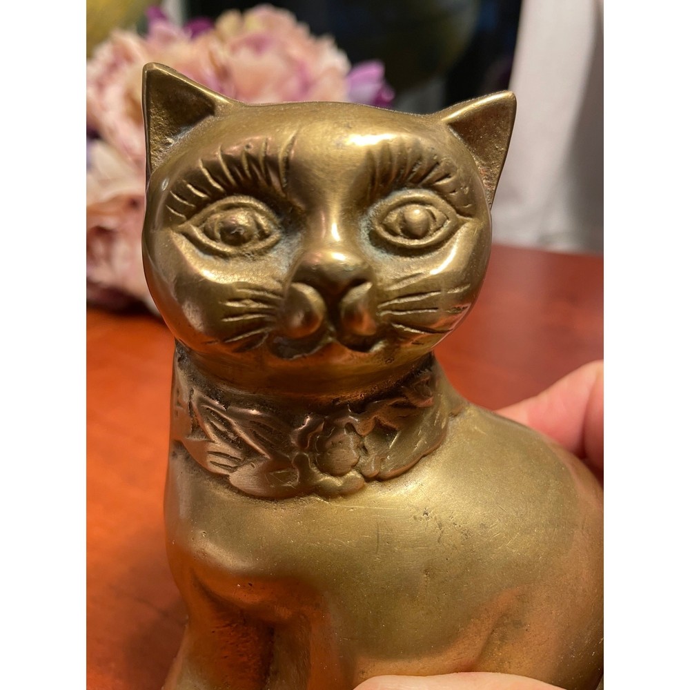 Vintage Brass Cat