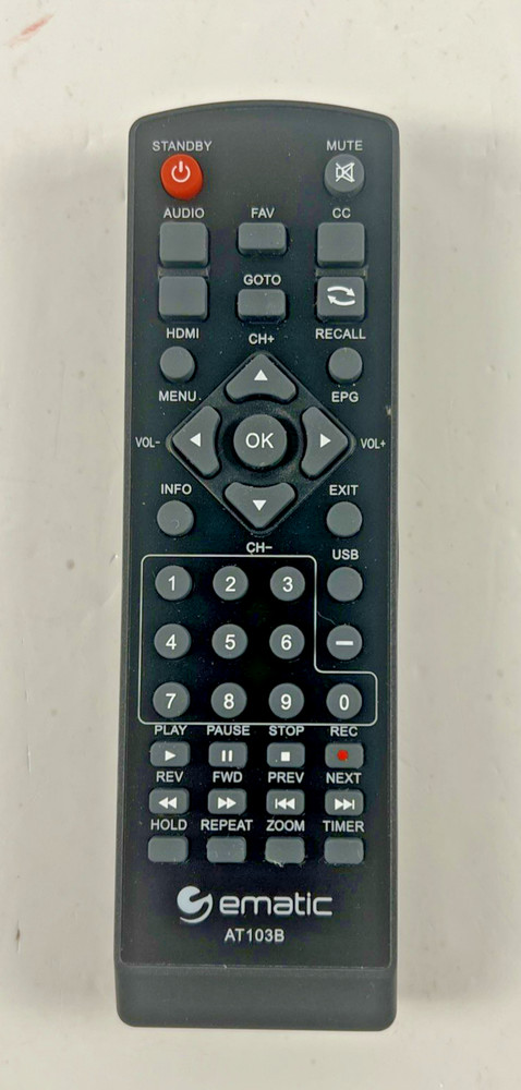 Ematic AT103B Digital Converter Box with LED Display and Recording Capabilities