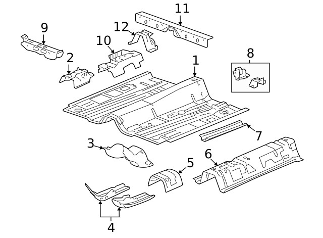 Genuine GM Seat Support 15276711
