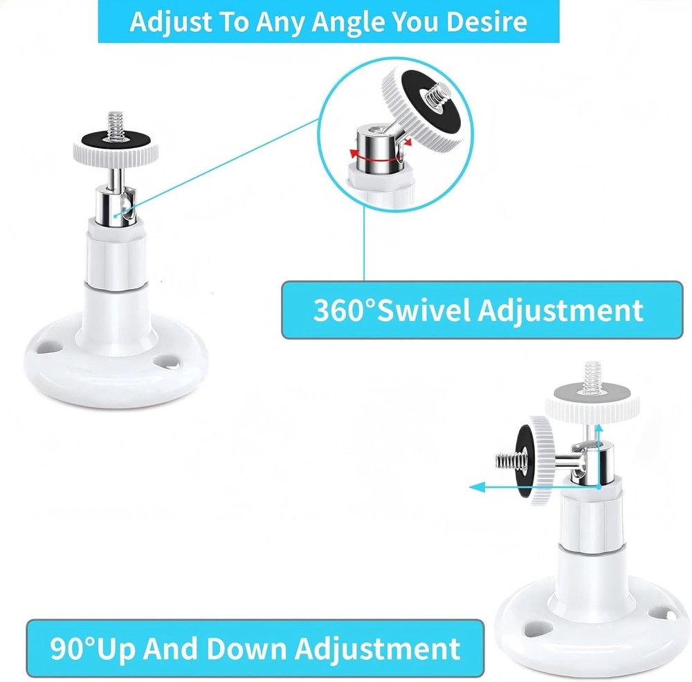 Universal Security Camera Mount Kit - 360° Adjustability for Ring & Arlo Cameras