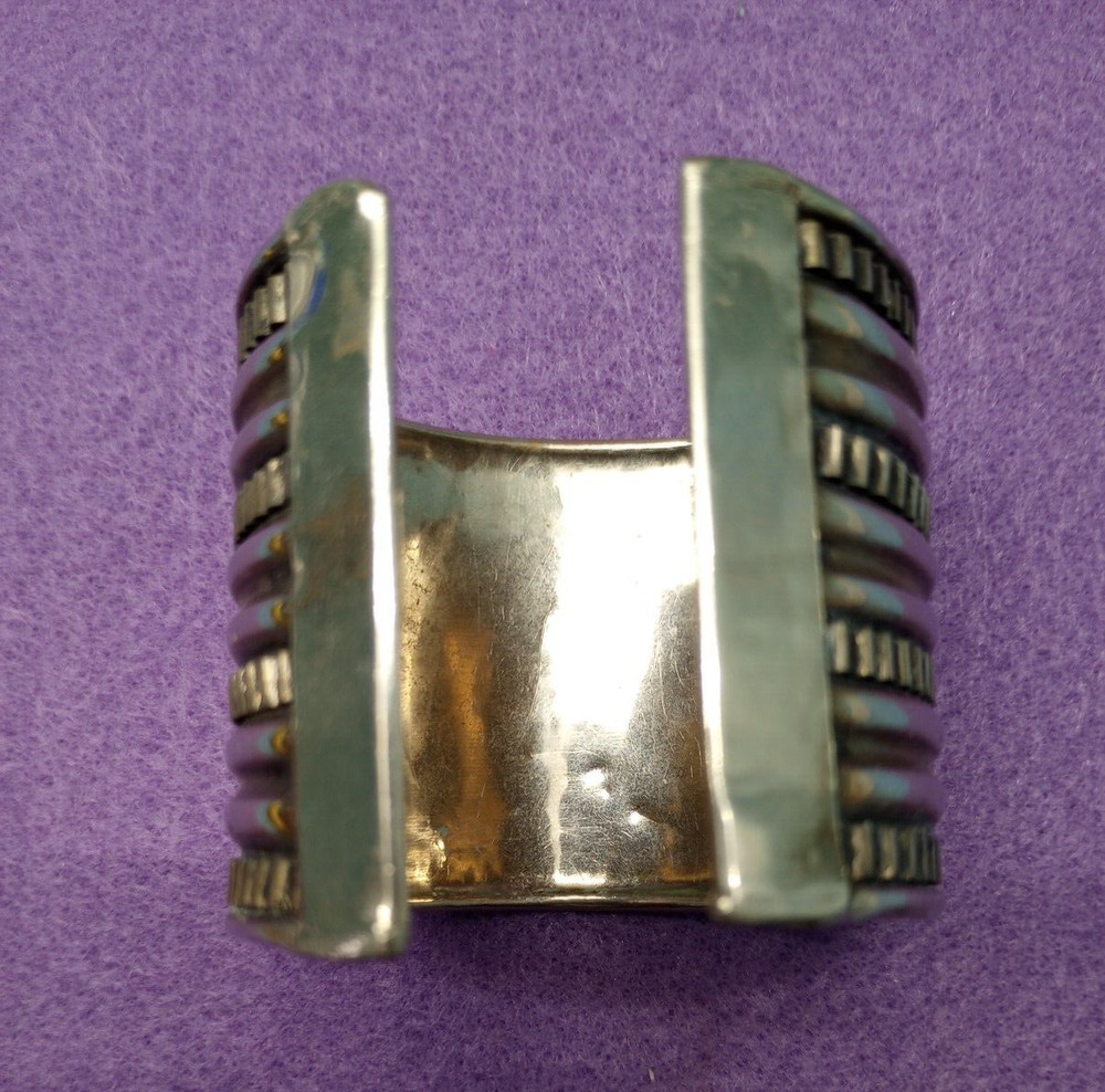 Silver tone 2" Cuff Bracelet