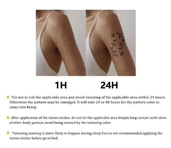 NORSET Temporary tattoo, Angels and Devils Waterproof Semipermanent Tattoo.