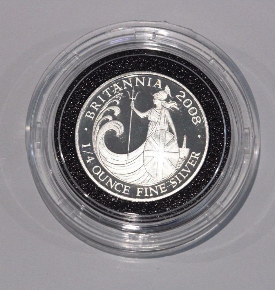 2008 Britannia Fine Silver Proof Four Coin Collection Boxed & Certificate