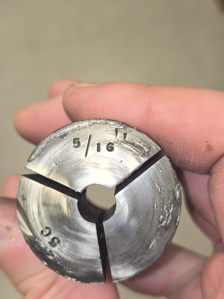 5C Collet 5/16" Round w/External threads - Good condition