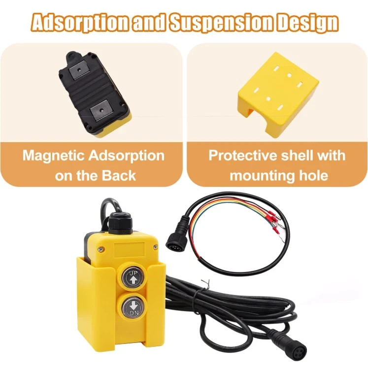 12V 4-Wire Dump Trailer Remote Control Switch for Hydraulic Lift Systems