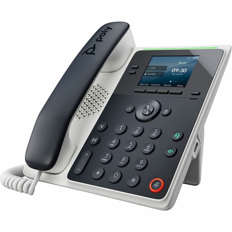 Poly Edge E100 IP Phone - Corded - Corded - Desktop, Wall Mountable (82m86aa)