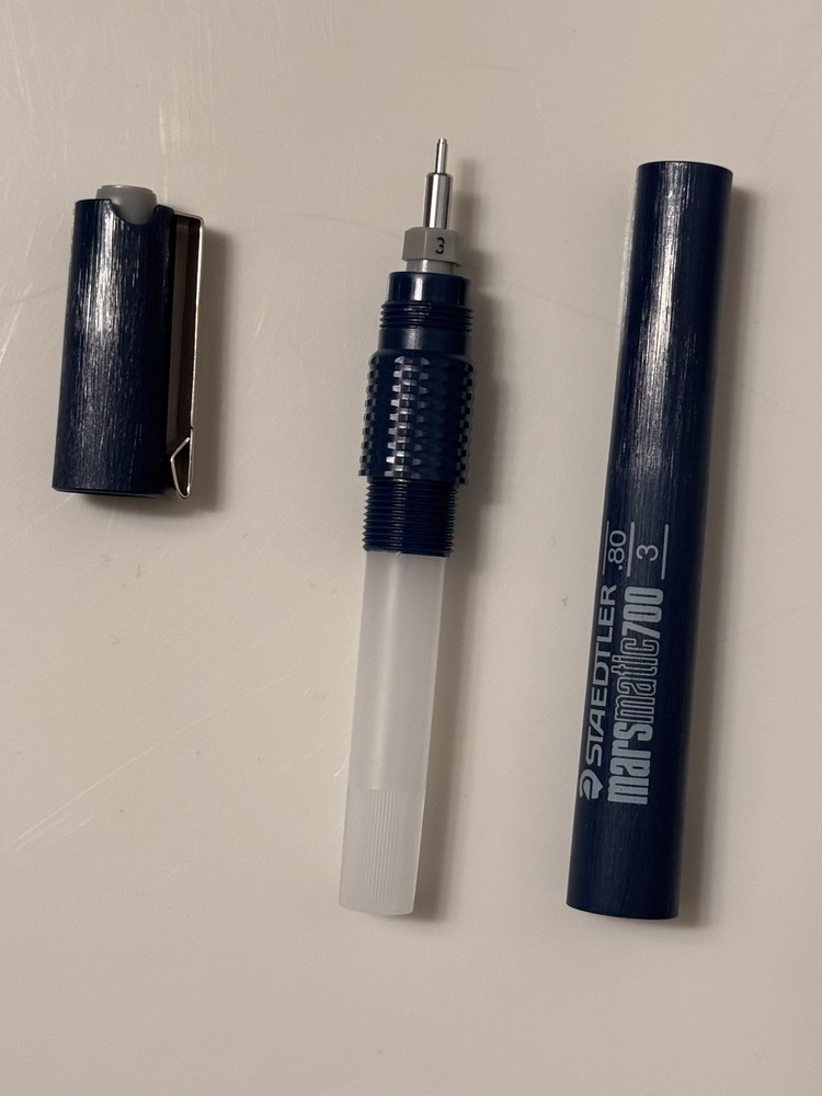 *INCOMPLETE* Staedtler Marsmatic 700 Technical Drafting Drawing Pen Set (7)
