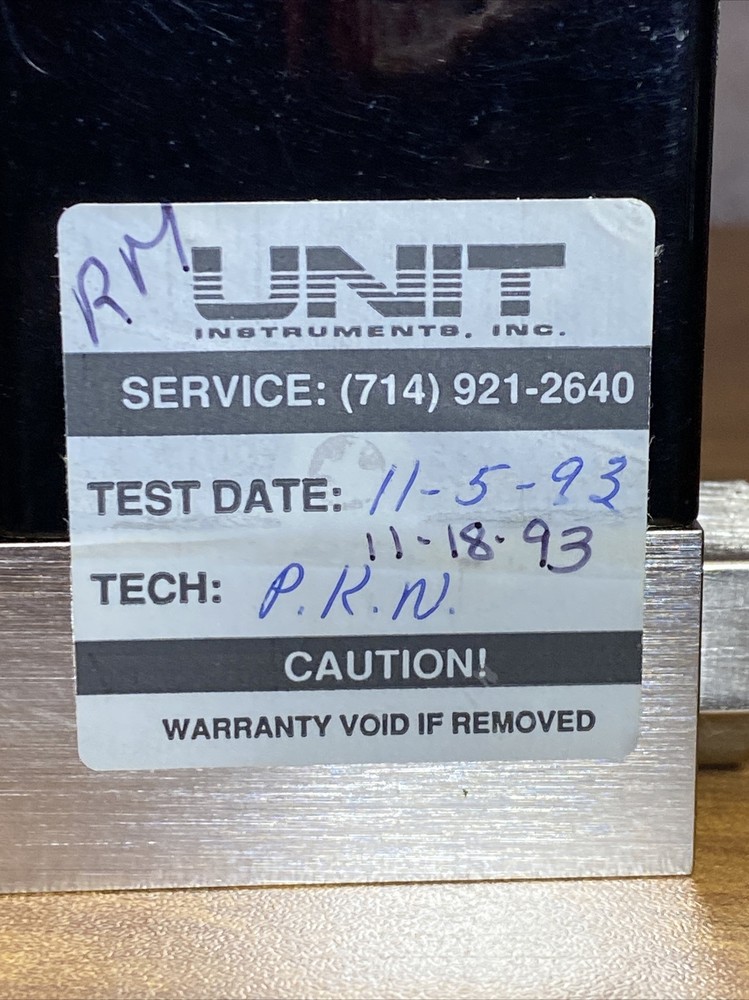 Unit UFC-1100A Mass Flow Controller MFC, N2, 5 SLM E1