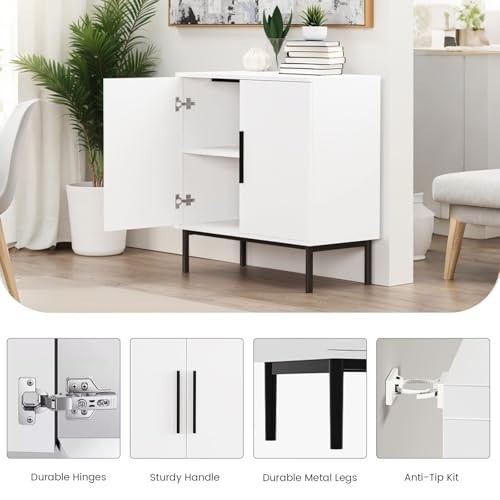 Modern Sideboard Buffet Cabinet - Versatile Storage Console Table for Living Roo
