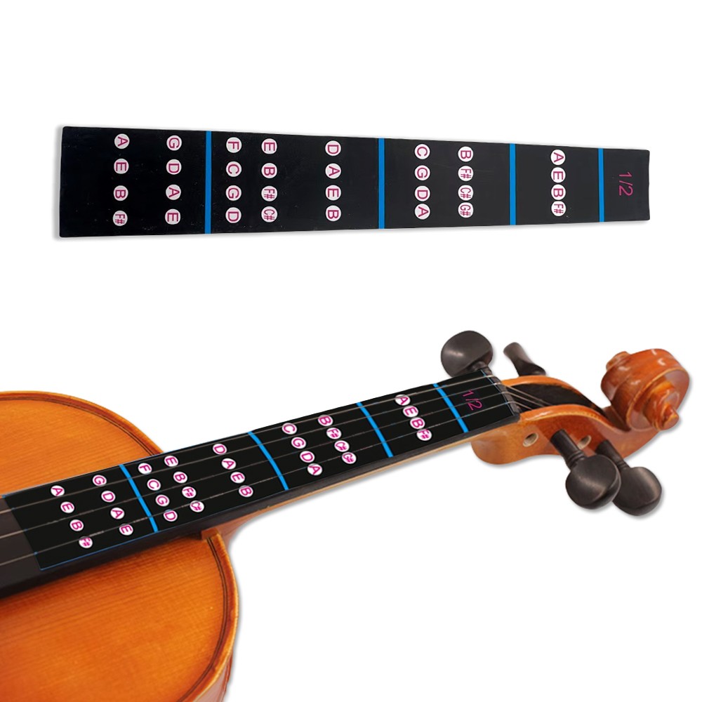 1/2 Size Violin Fingerboard Sticker for Beginners Guide Label