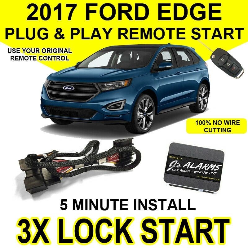 2017 Ford Edge Remote Start Plug & Play Easy Install SUV 3X Lock Start FO2