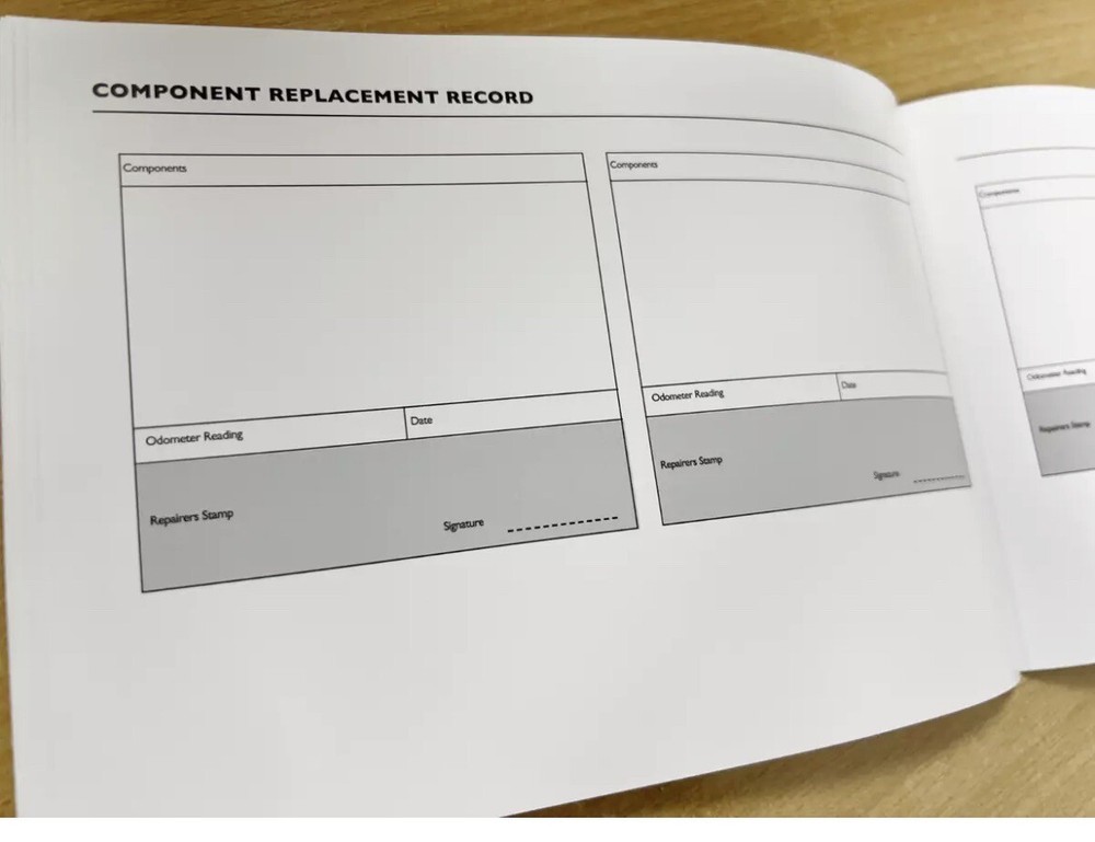 MG MG4 Service History Book Blank For All Models