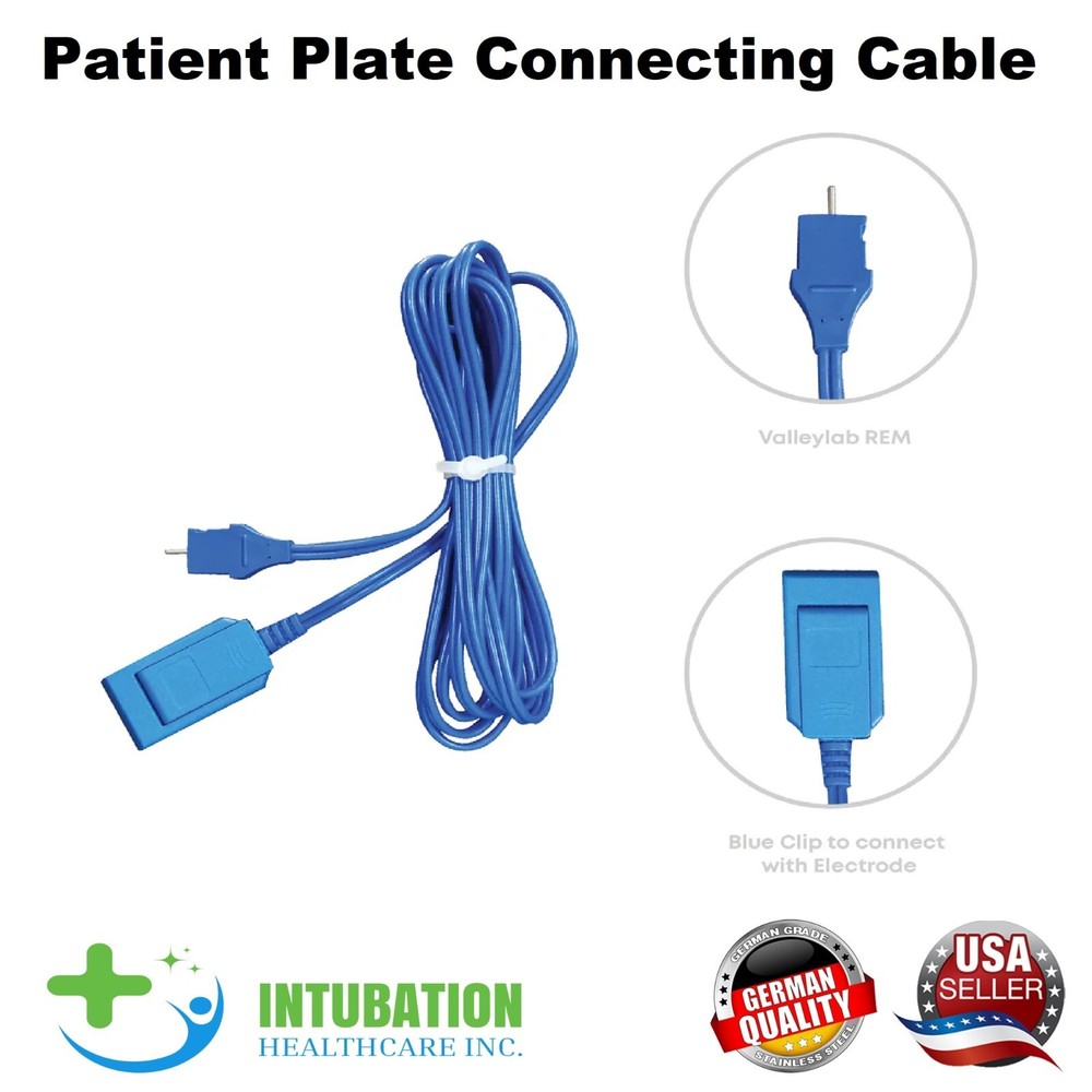 Patient Plate Connecting Cable Electrosurgical Systems 3m Valleylab Compatible