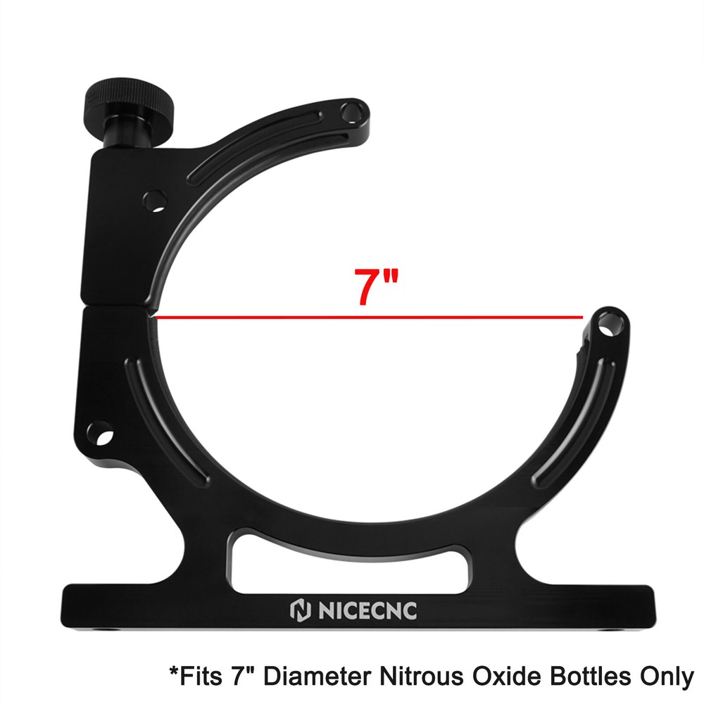 NICECNC Anodized Nitrous Oxide Nos Aluminum Single Bottle Holder Bracket 7"