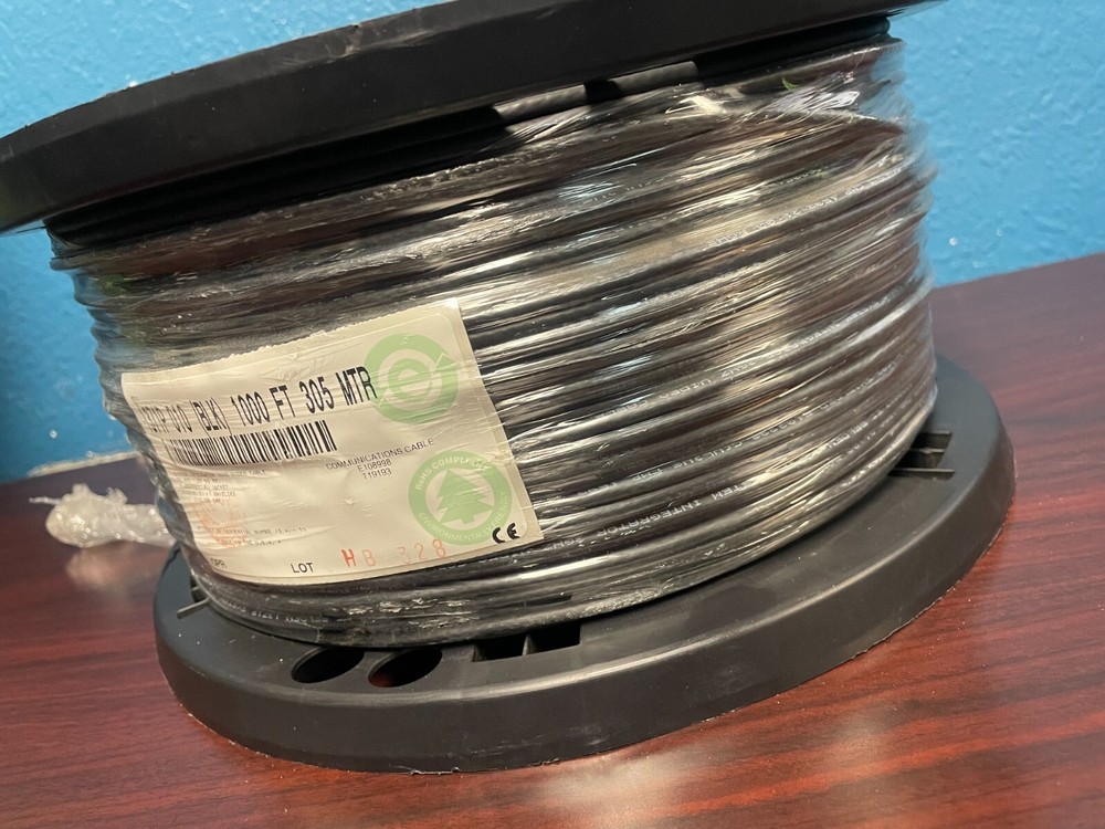 Belden 1371P Coax - System Integrators Video Cable Black (1000 Ft)