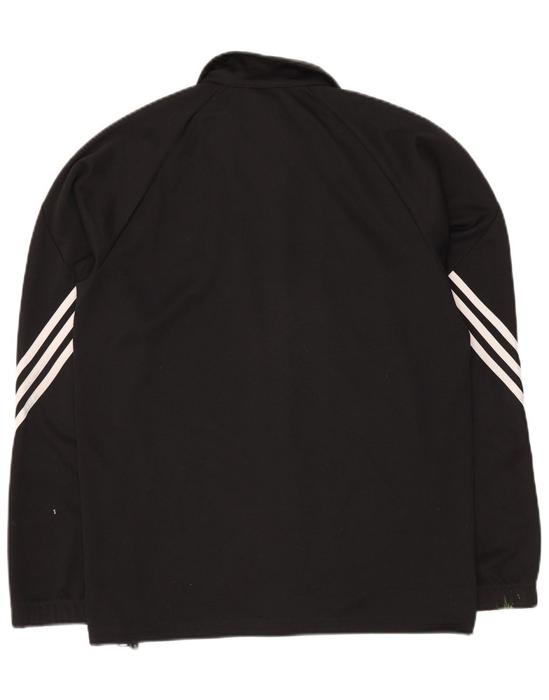 ADIDAS Mens Climalite Tracksuit Top Jacket Medium Black Polyester AA18