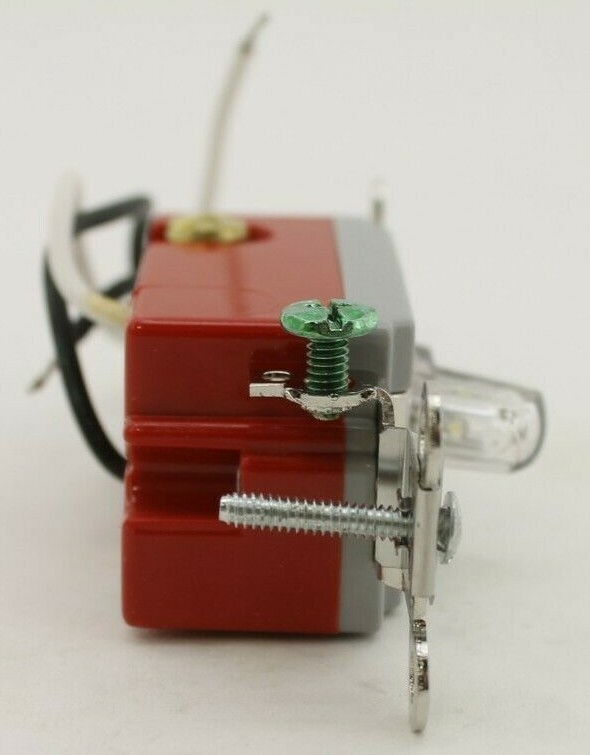 Hubbell HBL1223PLC Clear Pilot Light Toggle Switch (New in Box)