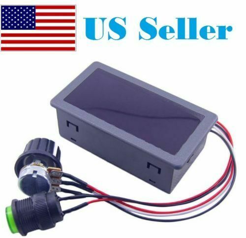 DC 6-30V 12V 24V 8A PWM Motor Speed Controller With Digital Display & Switch