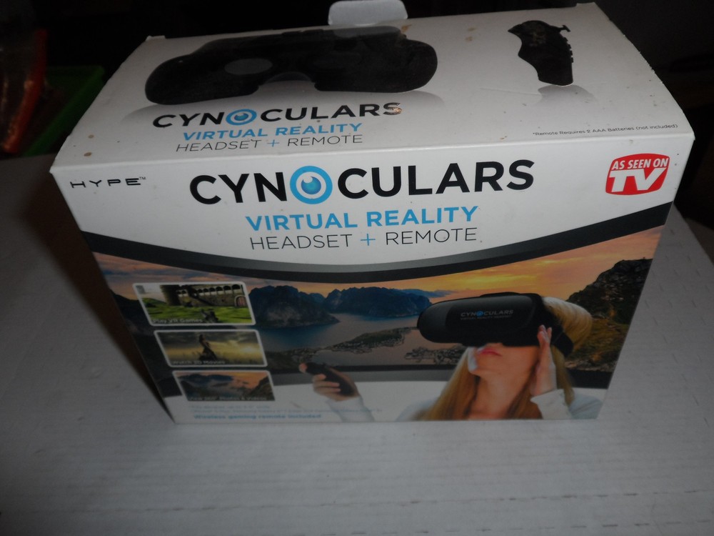 Cynoculars Virtual Reality Headset & Remote Untested