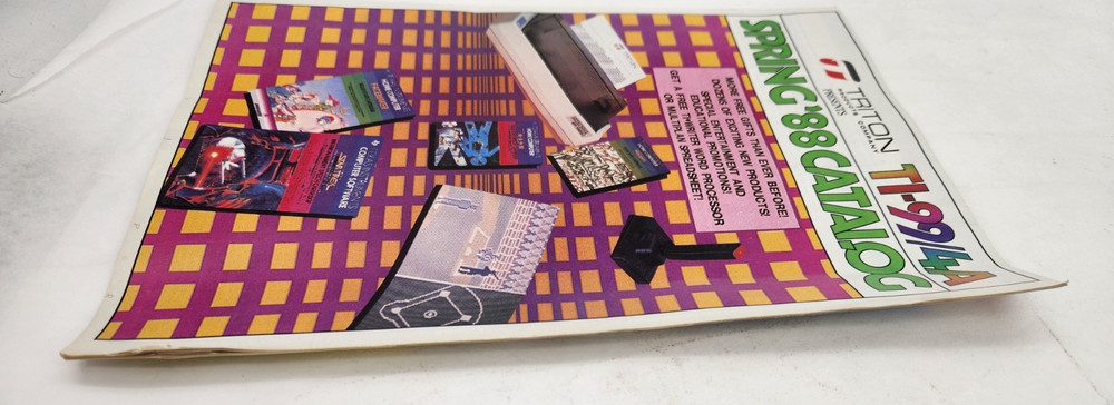 Triton Catalog TI 99/4A Texas Instruments Spring '88 1988 home computer
