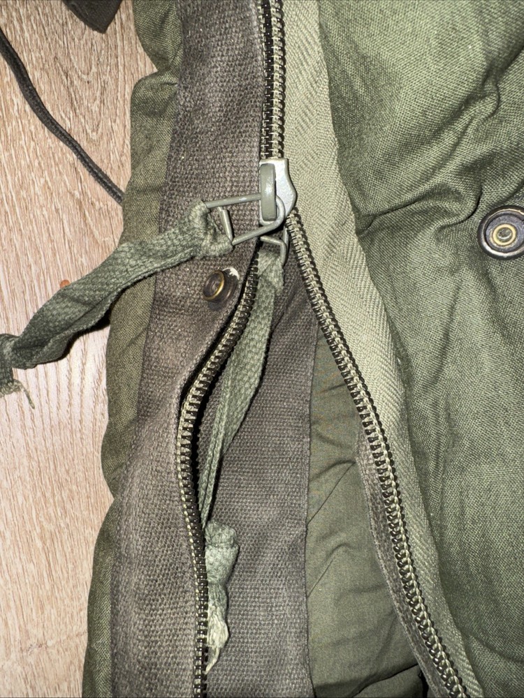 Vintage USGI Intermediate Cold Weather Sleeping Bag Mummy With Original Strap