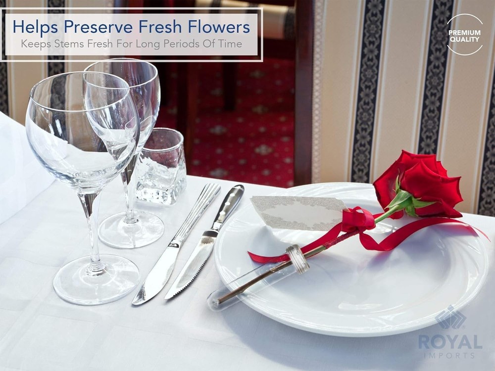Clear Plastic Floral Vials - 3