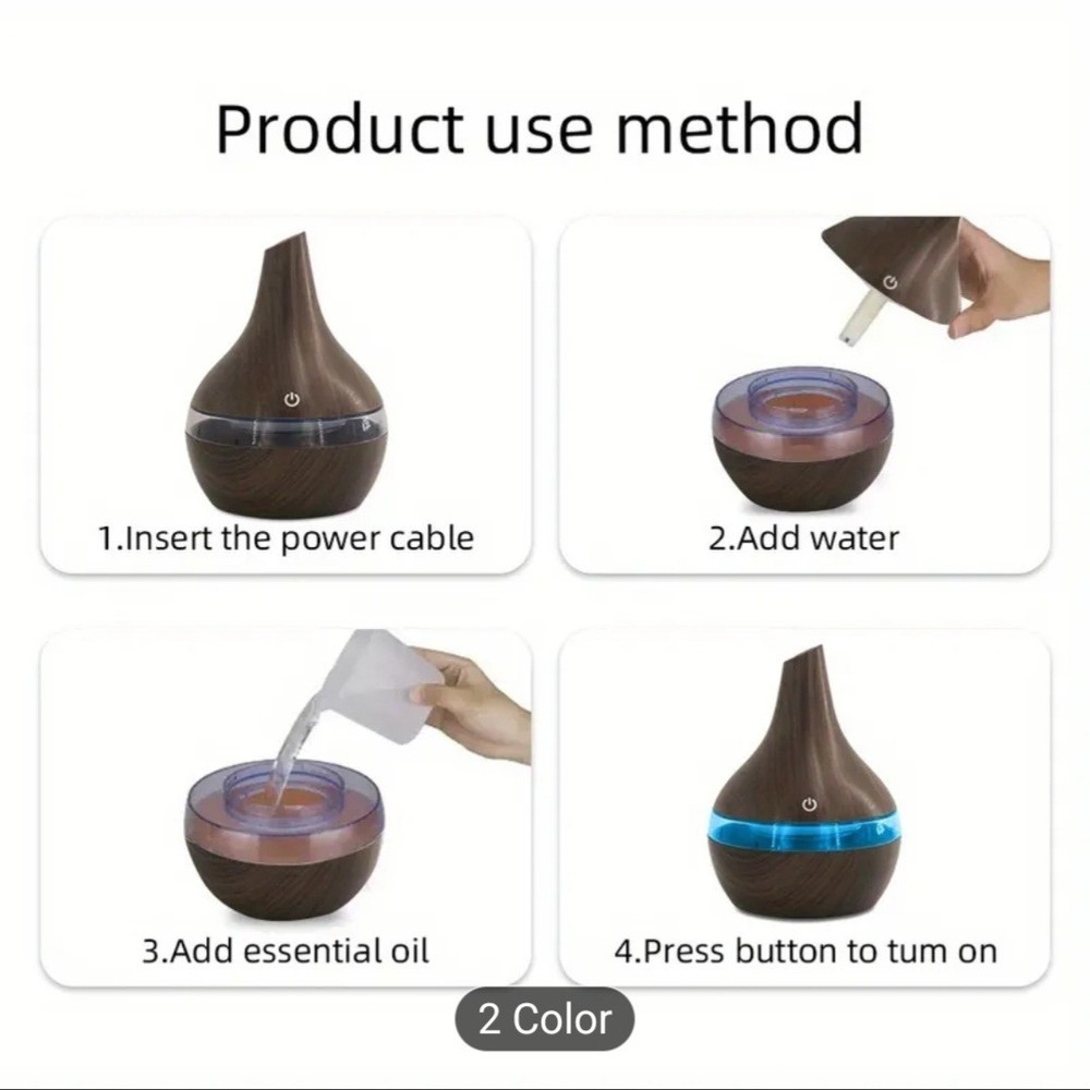 2-In-1 Portable Aroma Diffuser and Humidifier