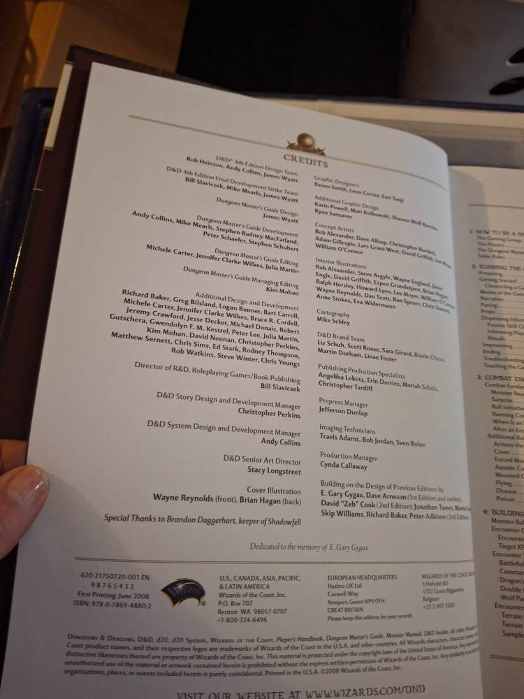 Dungeons & Dragons - Dungeon Master's Guide 2008 Core Rules 4th Ed Set of 3