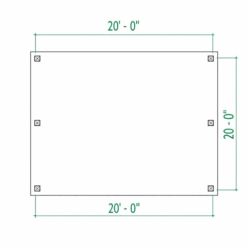 3 Gable Backyard Pavilion plans-Post and Beam Covered Patio Construction Bluepri