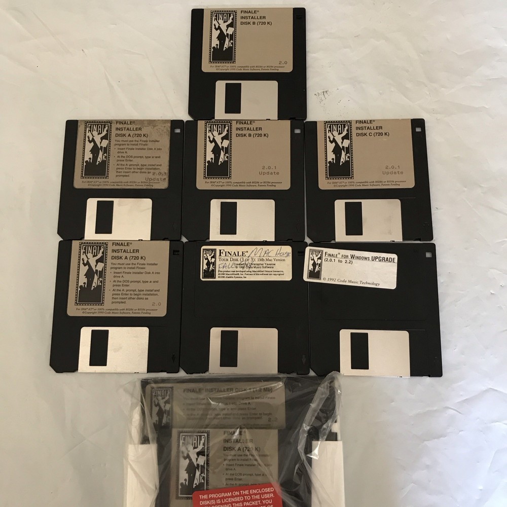 Finale Floppy Disks