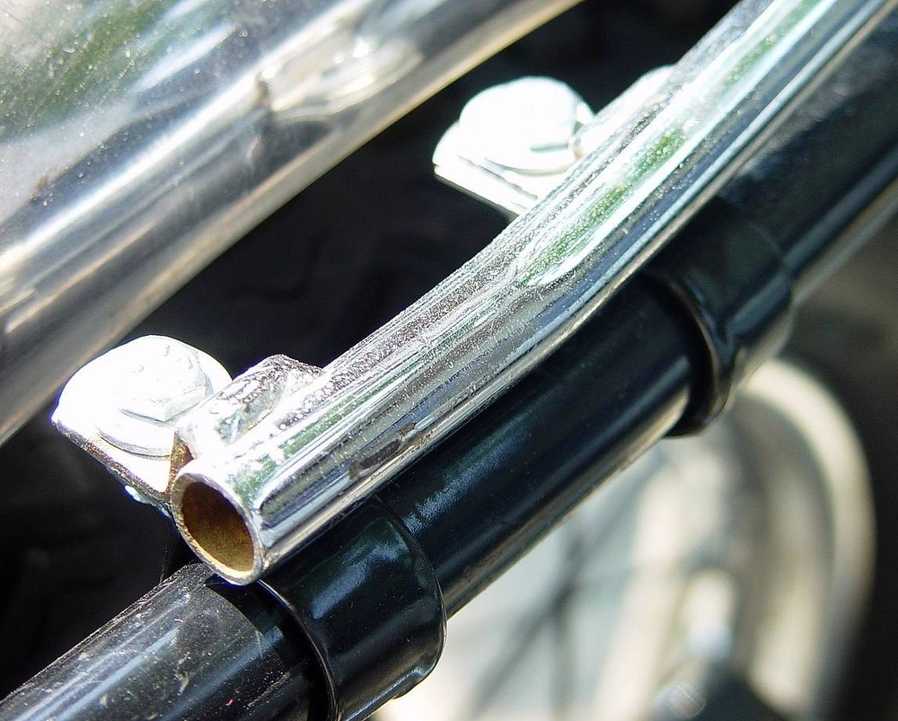 Norton Commando Roadster, Interstate, NEW Grab Rail MOUNTING CLIPS with hardware