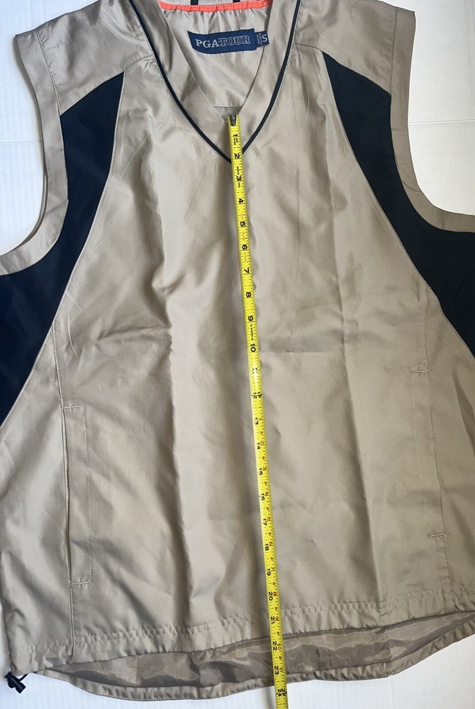 PGA Tour Golf Vest Size Small Side Pockets