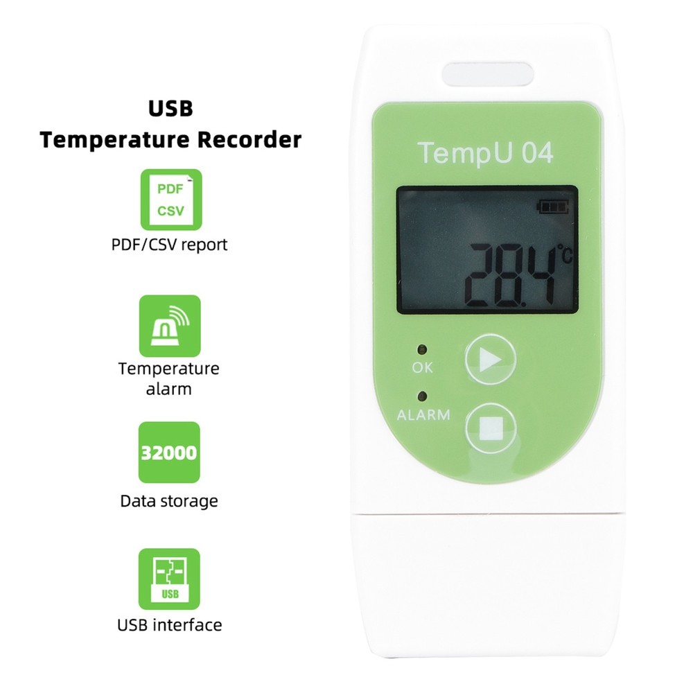 Temperature Recorder USB Temp Data Logger With PDF SCF Report For US