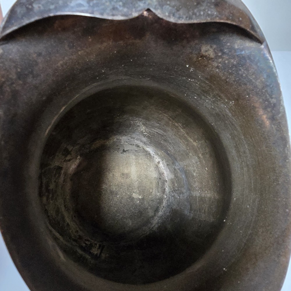 Vintage Leonard Silverplate Footed Water Pitcher With Ice Lip