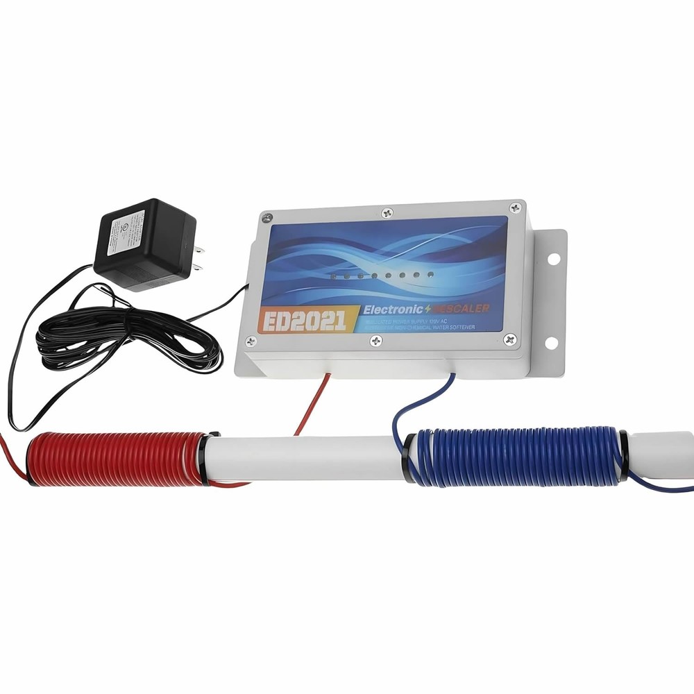 Electronic Water Descaler System, Reduces Limescale, Rust, and Minerals