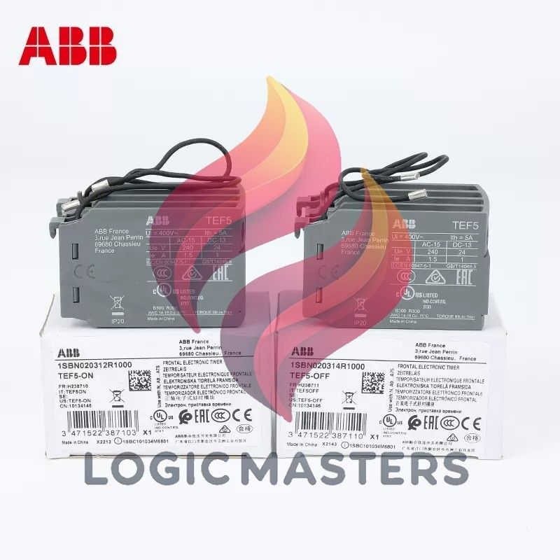 1/pieces NEW ABB Power-on Delay Head TEF5-ON Contactor Timer Module