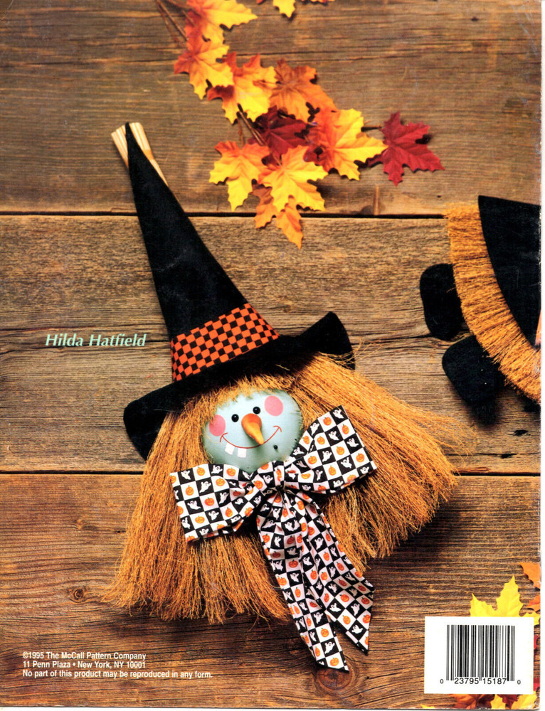 McCall's Creates BEST WITCHES Craft Pattern Leaflet
