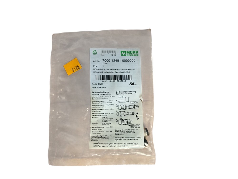 1pc New MURR adapter 7000-12481-0000000 in stock.