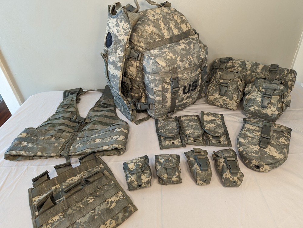16pc Rifleman Kit MOLLE System ACU Complete Set USGI ARMY
