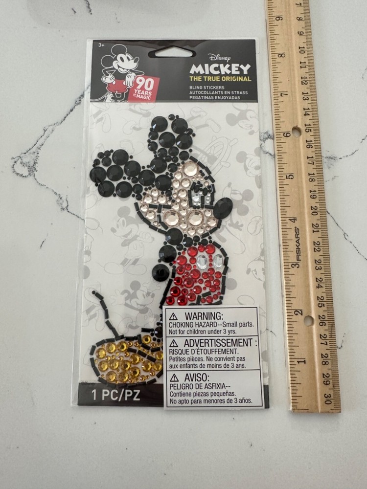 EKSuccess Disney Mickey Mouse Bling Sticker 1PC True Original Scrapbooking Craft