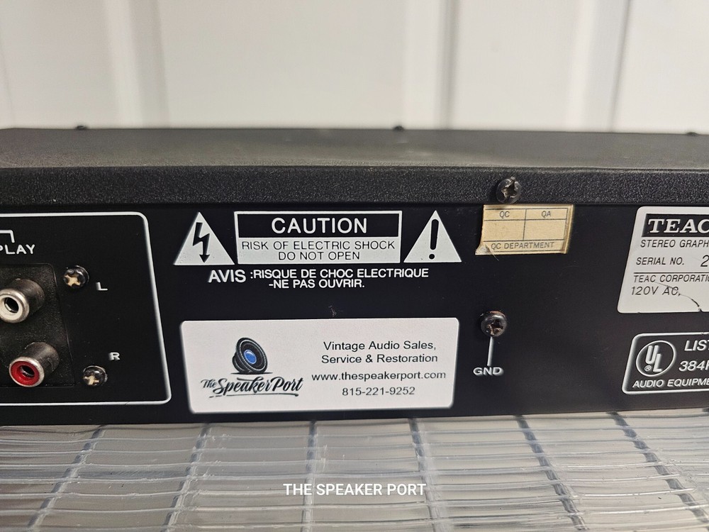 Teac EQA-5 Stereo Graphic Equalizer - CLEANED/TESTED/WORKS GREAT!