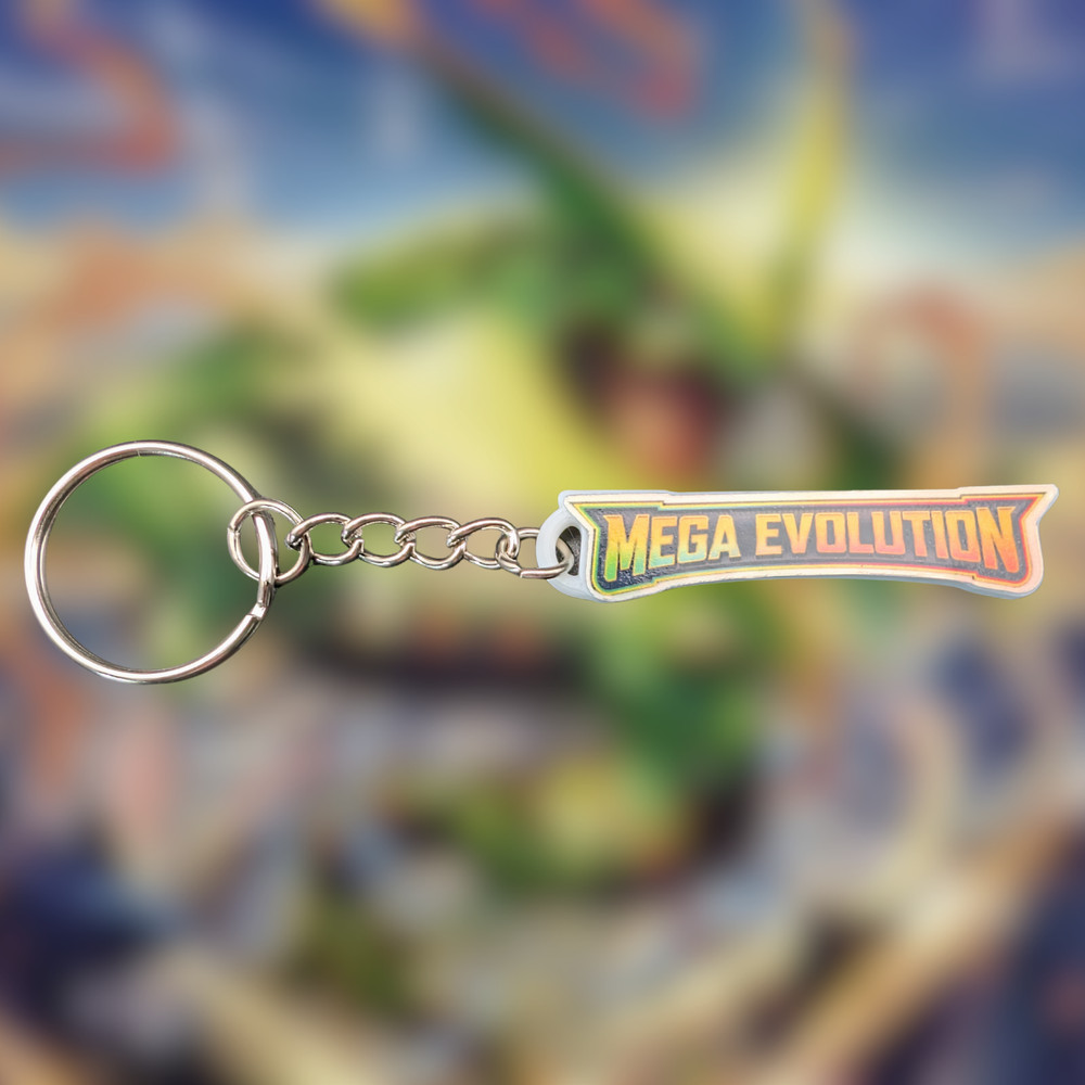 Pokemon Binder Tag Keychains - Mega Evolution Series Sets - You Choose